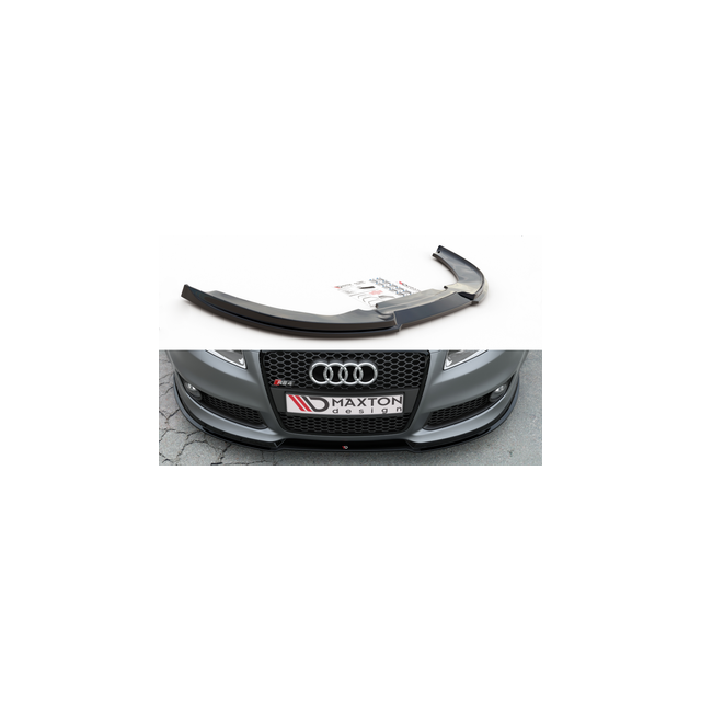 Добавка за предна броня/лип спойлер  V.1 Audi RS4 B7 - Maxton Design