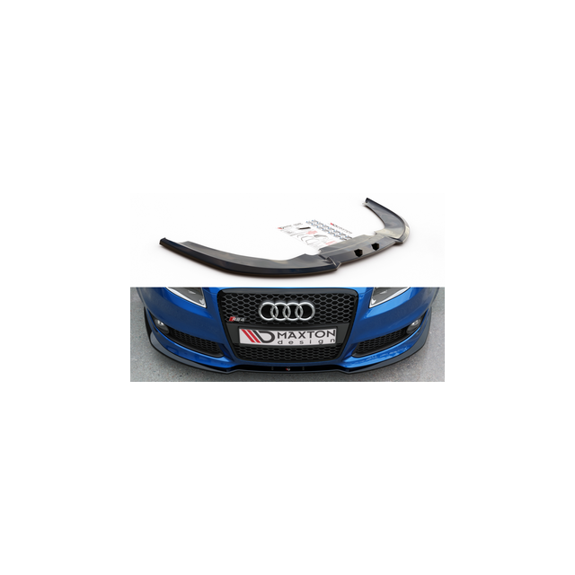Добавка за предна броня/лип спойлер  V.2 Audi RS4 B7 - Maxton Design