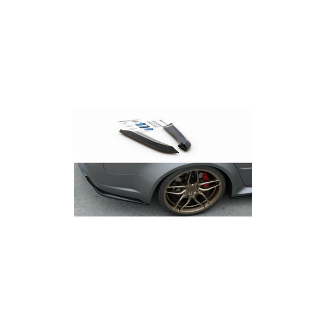 Добавки за задна броня v.2 Audi RS4 Седан B7 - Maxton Design