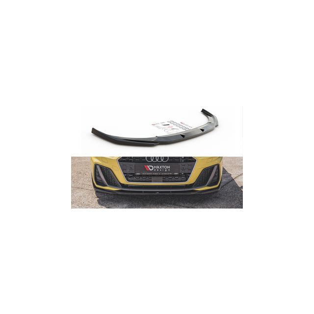 Добавка за предна броня/лип спойлер  V.2 Audi A1 S-Line GB - Maxton Design