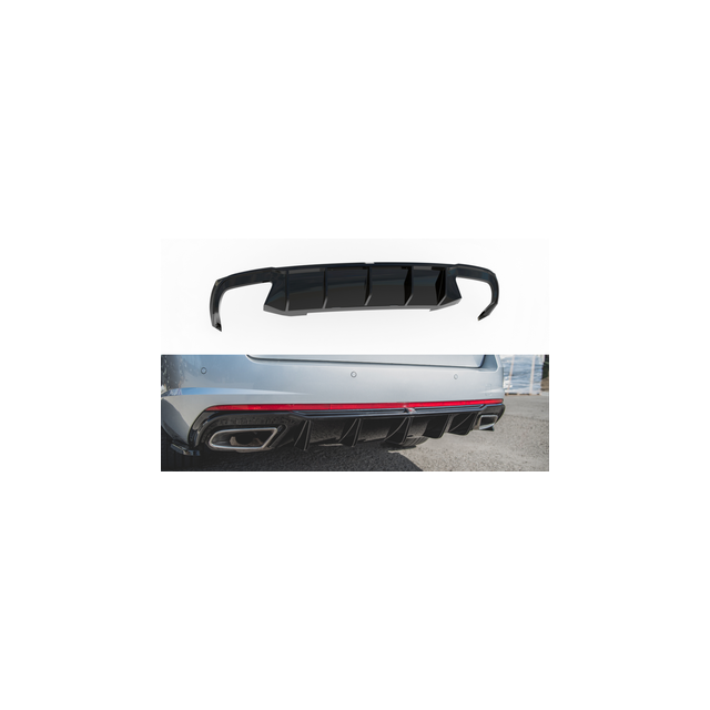Дифузьор V.2 Skoda Octavia RS MK3 / MK3 FL Хечбек  - Maxton Design