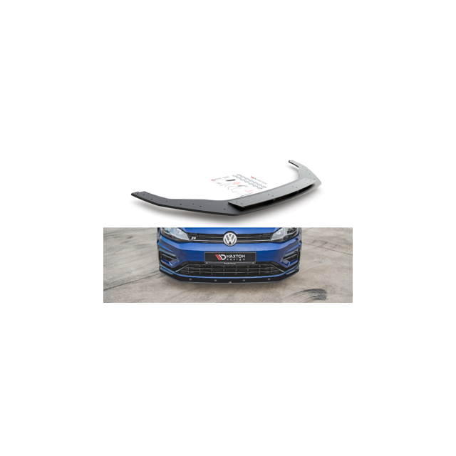 Добавка за предна броня/лип спойлер VW Golf 7 R / R-Line Facelift - Maxton Design