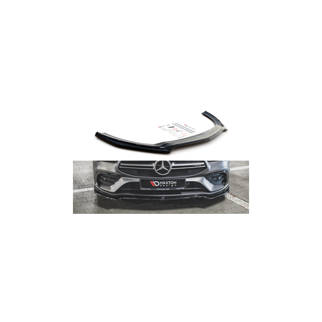 Добавка за предна броня/лип спойлер  V.1 Mercedes-AMG CLA 35 Aero C118 - Maxton Design