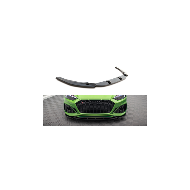 Добавка за предна броня/лип спойлер  V.2 Audi RS5 F5 Facelift - Maxton Design