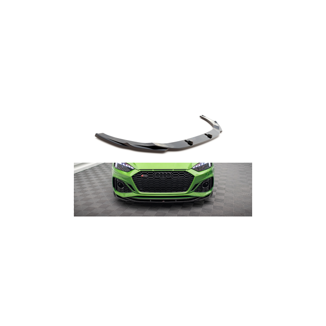 Добавка за предна броня/лип спойлер  V.3 Audi RS5 F5 Facelift - Maxton Design