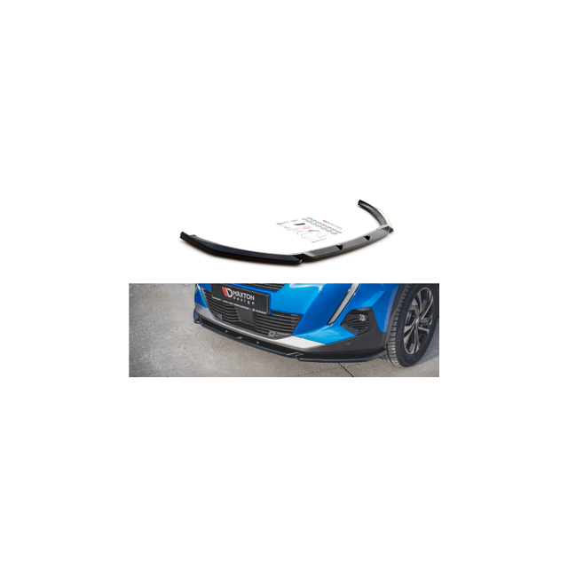 Добавка за предна броня/лип спойлер  V.2 Peugeot 2008 Mk2 - Maxton Design