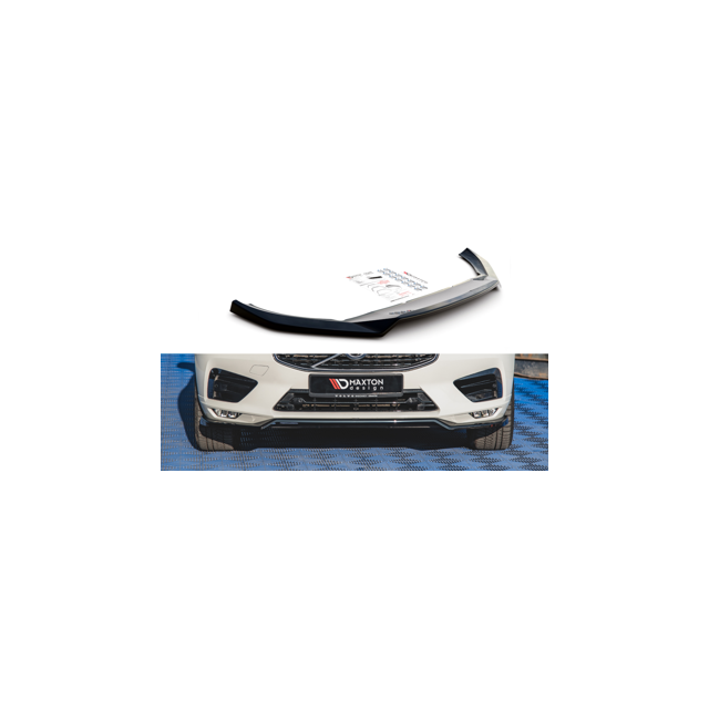 Добавка за предна броня/лип спойлер  V.1 Volvo XC60 Mk2 R-Design - Maxton Design