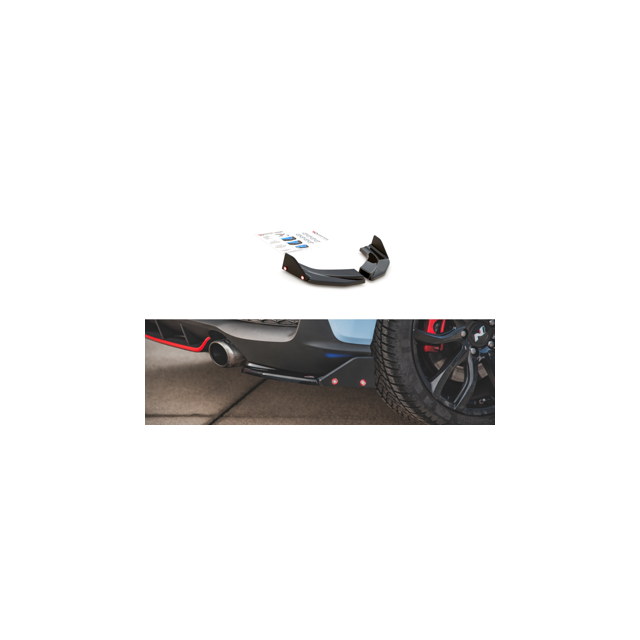 Добавки за задна броня v.6 + Добавки Hyundai I30 N Mk3 Хечбек - Maxton Design