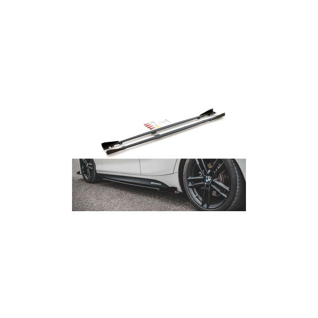 Добавки за прагове V.2 + Добавки за BMW 1 F20 M135I / M140I / M-PACK - Maxton Design