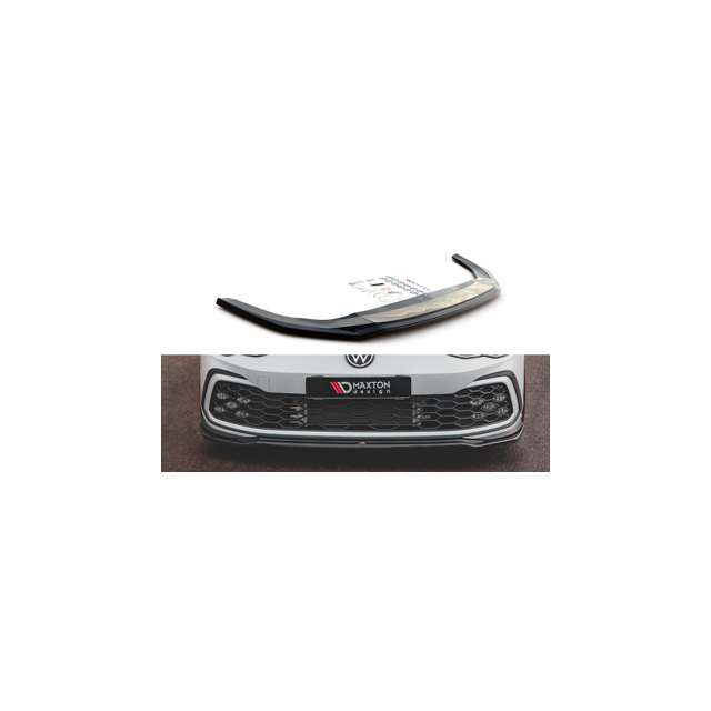 Добавка за предна броня/лип спойлер  V.4 Volkswagen Golf 8 GTI - Maxton Design