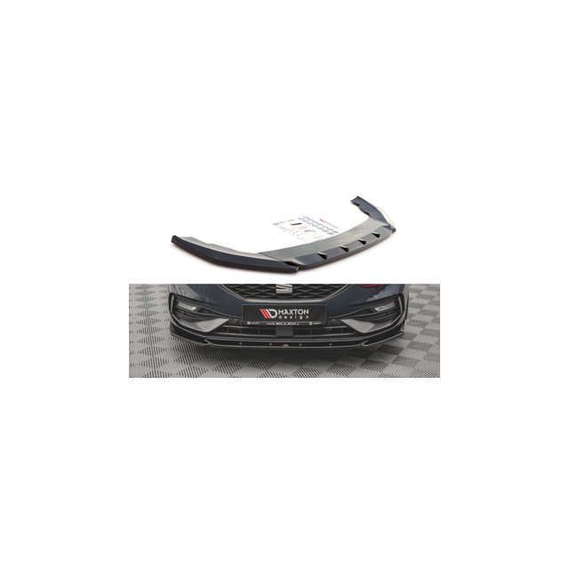 Добавка за предна броня/лип спойлер  V.2 Seat Leon Fr Mk4 - Maxton Design