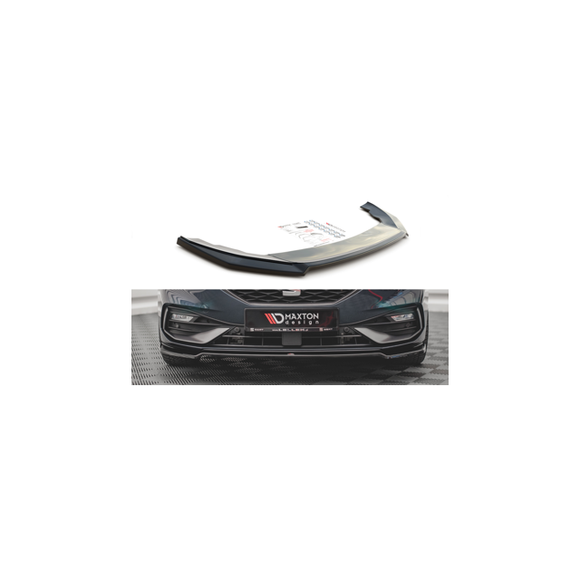 Добавка за предна броня/лип спойлер  v.4 Seat leon fr mk4 - Maxton Design