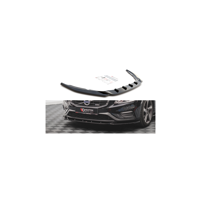 Добавка за предна броня/лип спойлер  V.2 Volvo S60 R-Design Mk2 - Maxton Design