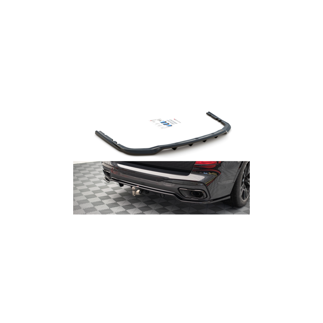Централна Добавка за задна броня (с вертикални пръти) BMW X7 M G07 - Maxton Design