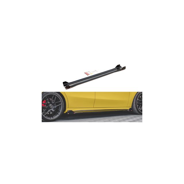 Добавки за прагове v.2 + Добавки mercedes-amg a45 s - Maxton Design