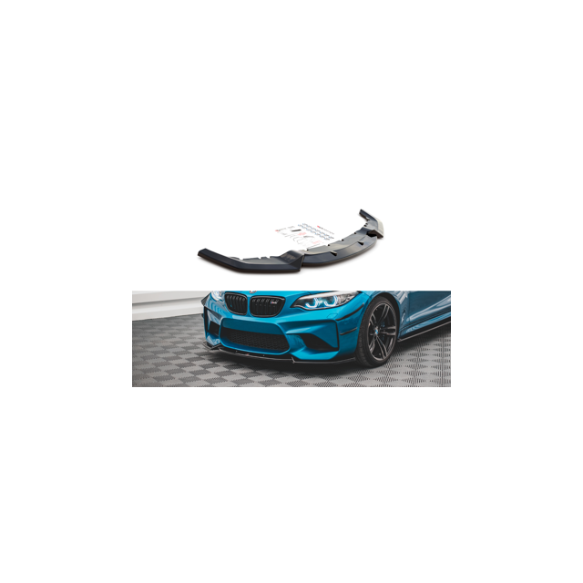 Добавка за предна броня/лип спойлер  V.2 BMW M2 F87 - Maxton Design