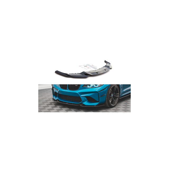 Добавка за предна броня/лип спойлер  V.3 BMW M2 F87 - Maxton Design