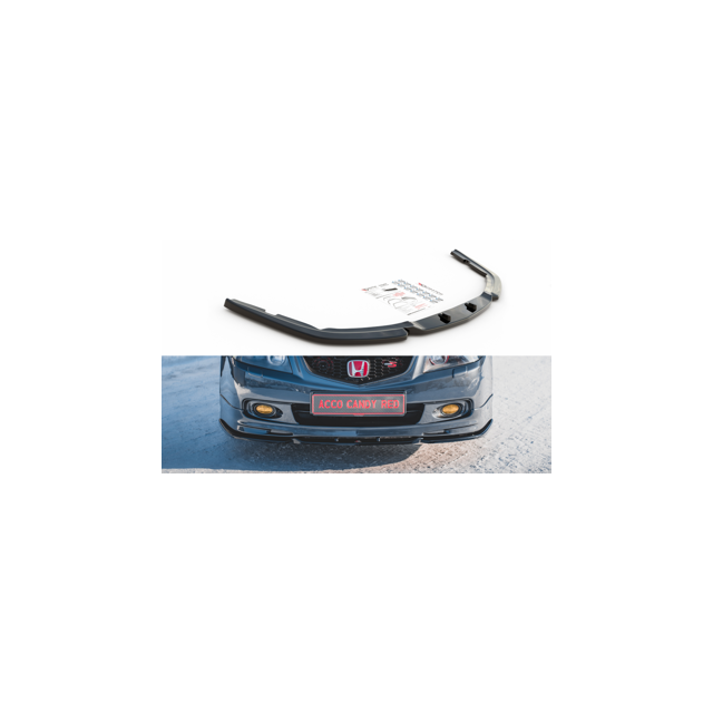 Добавка за предна броня/лип спойлер  V.3 Honda Accord Mk7 Type-S - Maxton Design