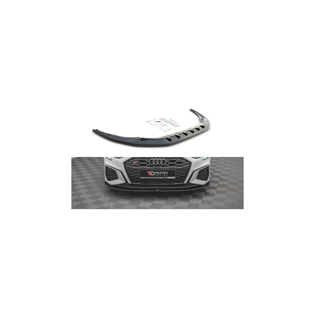 Добавка за предна броня/лип спойлер  V.1 Audi S3 / A3 S-Line 8y - Maxton Design