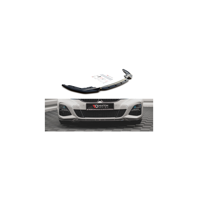 Добавка за предна броня/лип спойлер  V.4 BMW 3 G20 / G21 M-Pack - Maxton Design