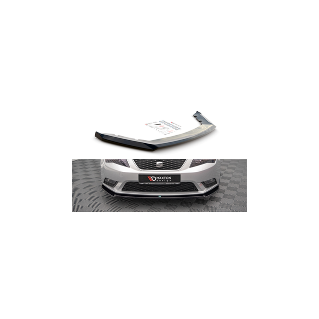 Добавка за предна броня/лип спойлер  V.2 Seat Leon Mk3 - Maxton Design