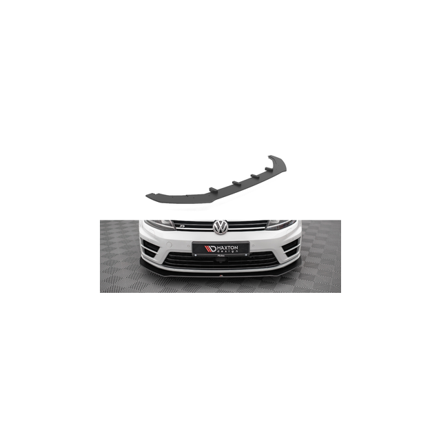 Добавка за предна броня/лип спойлер v.1 Volkswagen Golf R Mk7 - Maxton Design