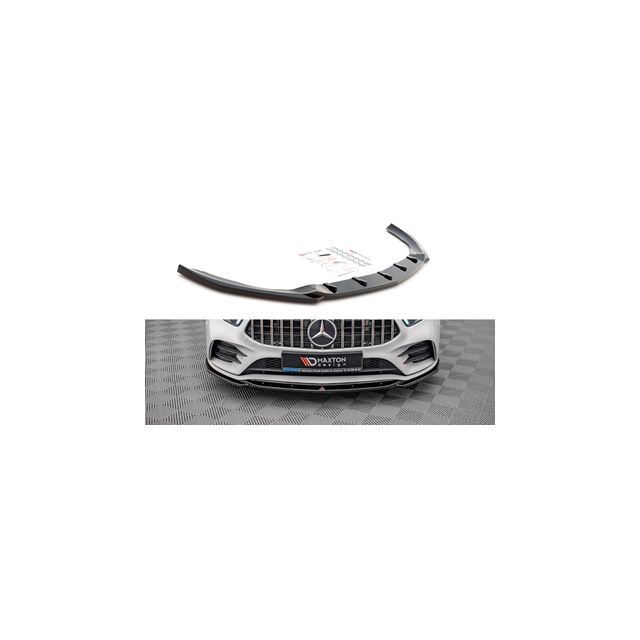 Добавка за предна броня/лип спойлер  V.5 Mercedes A35 AMG / AMG-Line W177 - Maxton Design