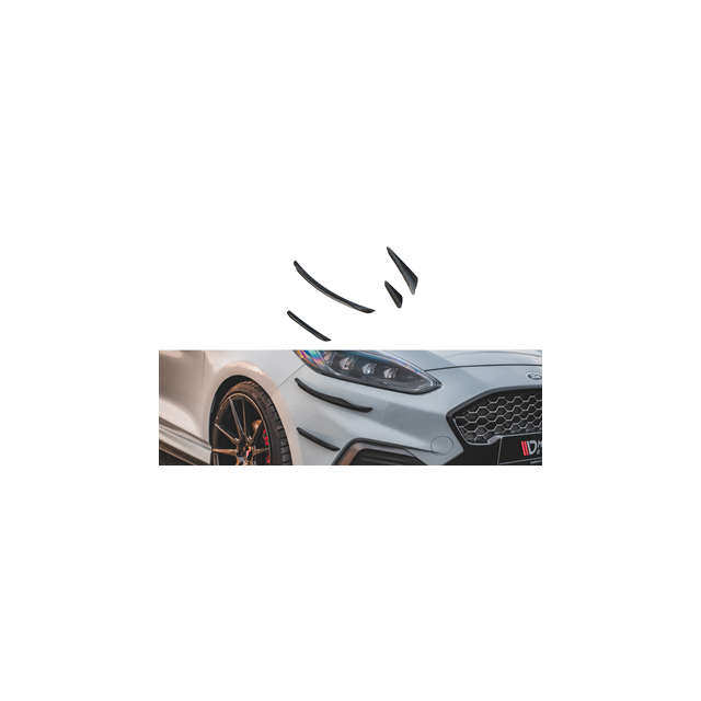 Добавки за предна броня (Добавки) V.3 Ford Fiesta Mk8 ST / ST-LINE - Maxton Design