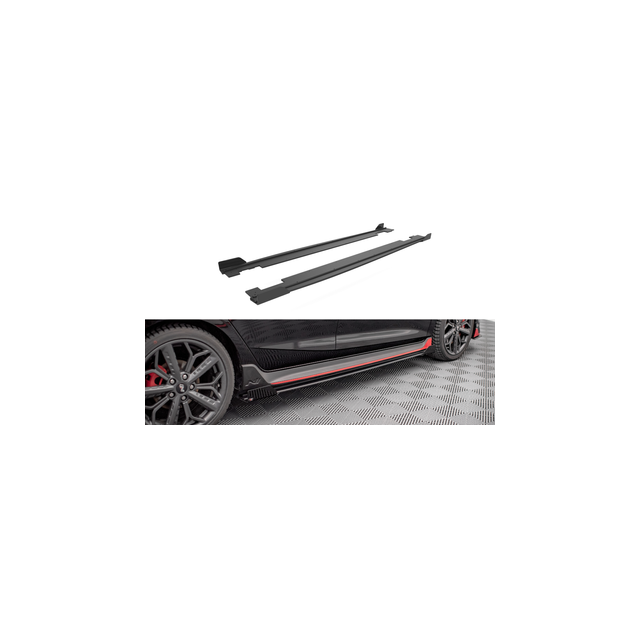 Добавки за прагове Street Pro Side Siles + Добавки Hyundai I20 N Mk3 - Maxton Design