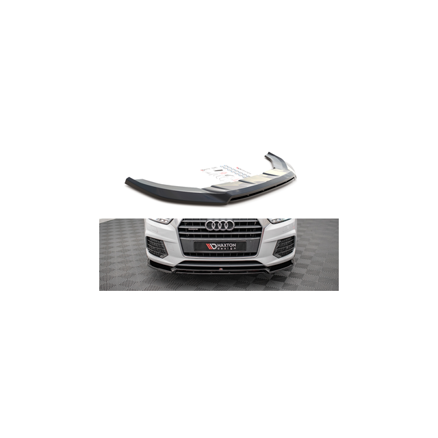 Добавка за предна броня/лип спойлер  V.2 Audi Q3 8U Facelift - Maxton Design