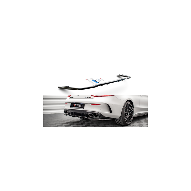Централна Добавка за задна броня (с вертикални пръти) Mercedes-AMG C 63amg Coupe AMG Aero Pack C205 Фейслифт - Maxton Design