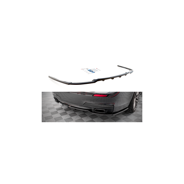 Централна Добавка за задна броня (с вертикални пръти) BMW 7 M-Pack F01 - Maxton Design