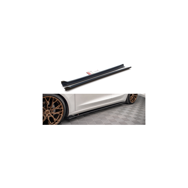 Добавки за прагове V.2 Tesla Model 3 - Maxton Design