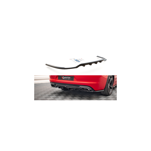 Централна Добавка за задна броня (с вертикални пръти) Dodge Charger RT Mk7 Facelift - Maxton Design
