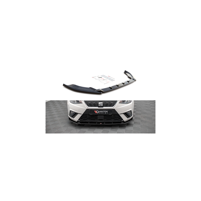 Добавка за предна броня/лип спойлер  V.2 Seat Ibiza FR/ Standard Mk5 - Maxton Design
