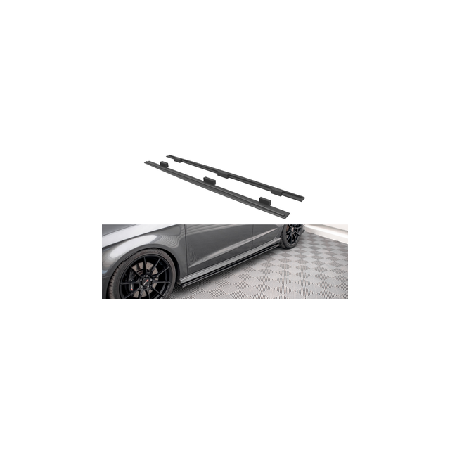 Street Pro добавки за прагове  Audi S3 / A3 S-Line Sportback 8V Facelift - Maxton Design