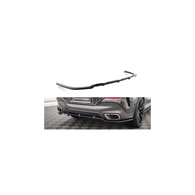 Централна Добавка за задна броня (с вертикални пръти) V.2 BMW X6 M-Pack G06 - Maxton Design