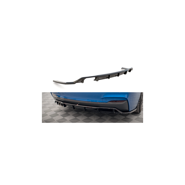 Централна Добавка за задна броня (с вертикални пръти) BMW 2 M-Pack F22 - Maxton Design