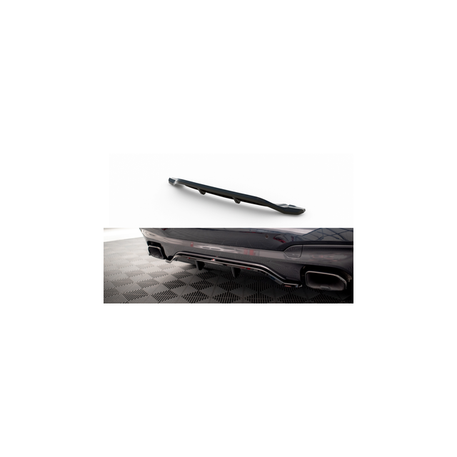 Централна Добавка за задна броня (с вертикални пръти) BMW X3 M40I / M40D G01 - Maxton Design