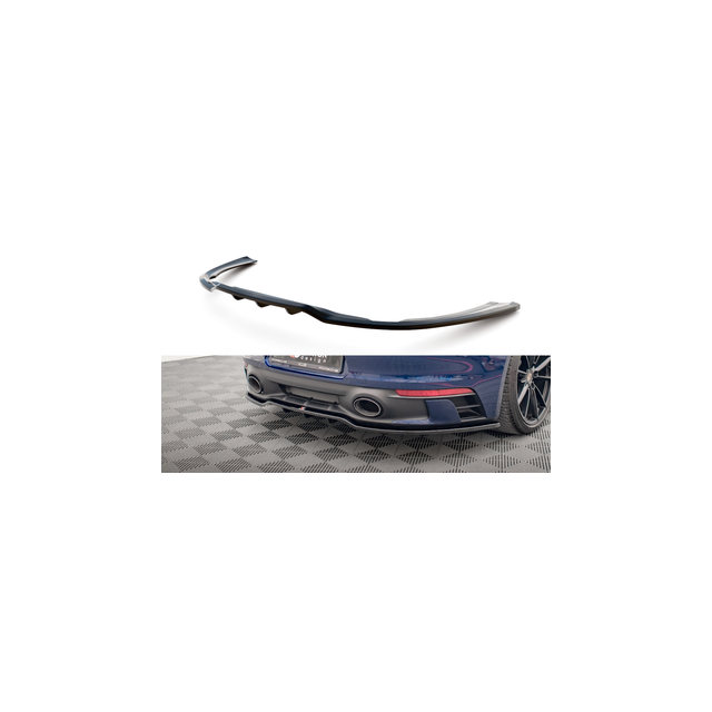 Централна Добавка за задна броня (с вертикални пръти) V.1 Porsche 911 Carrera Aero 992 - Maxton Design