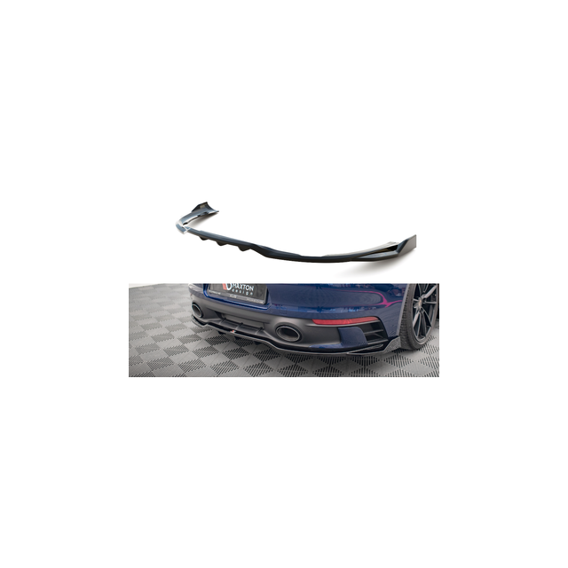 Централна Добавка за задна броня (с вертикални пръти) V.2 Porsche 911 Carrera Aero 992 - Maxton Design