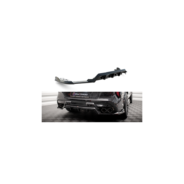 Централна Добавка за задна броня (с вертикални пръти) BMW X6 M F96 - Maxton Design