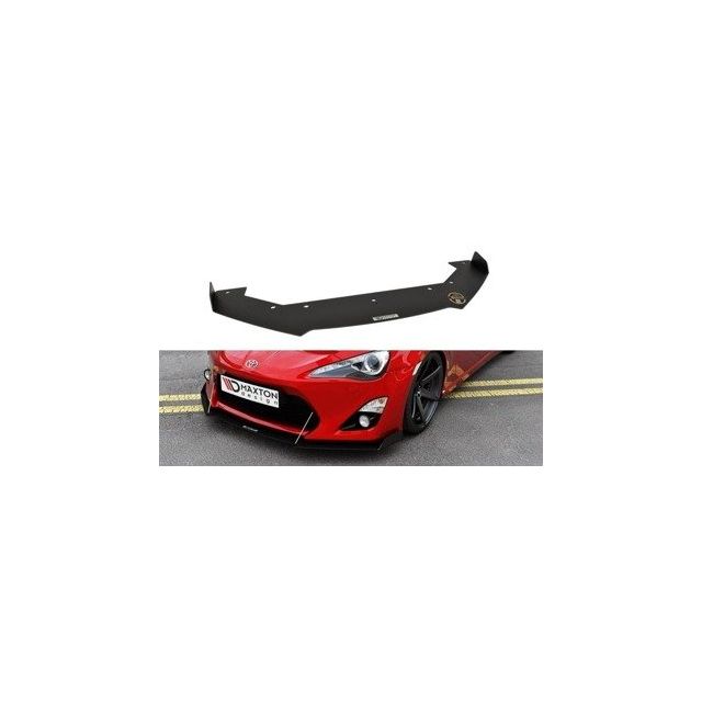 Добавка за предна броня/лип спойлер Toyota GT86 (с крила) - Maxton Design