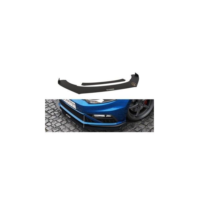 Преден състезател Splitter VW Polo Mk5 GTI Facelift (с крила) - Maxton Design