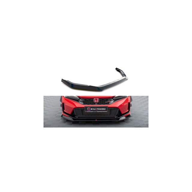 Добавка за предна броня/лип спойлер  V.1 Honda Civic Type-R Mk 11 - Maxton Design