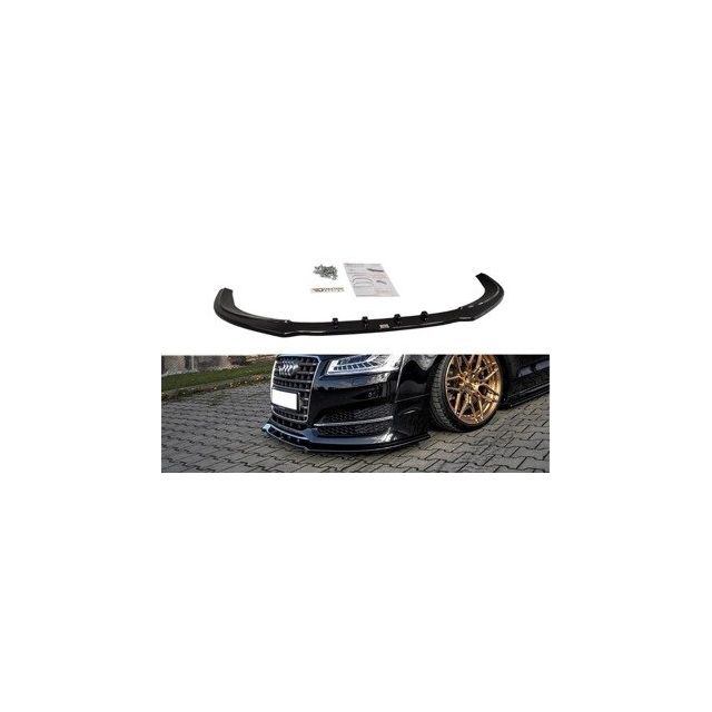 Добавка за предна броня/лип спойлер  V.1 Audi S8 D4 FL - Maxton Design