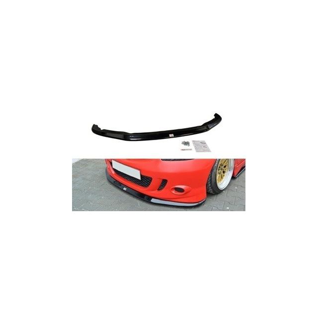 Добавка за предна броня/лип спойлер  V.1 Honda Jazz Mk1 - Maxton Design