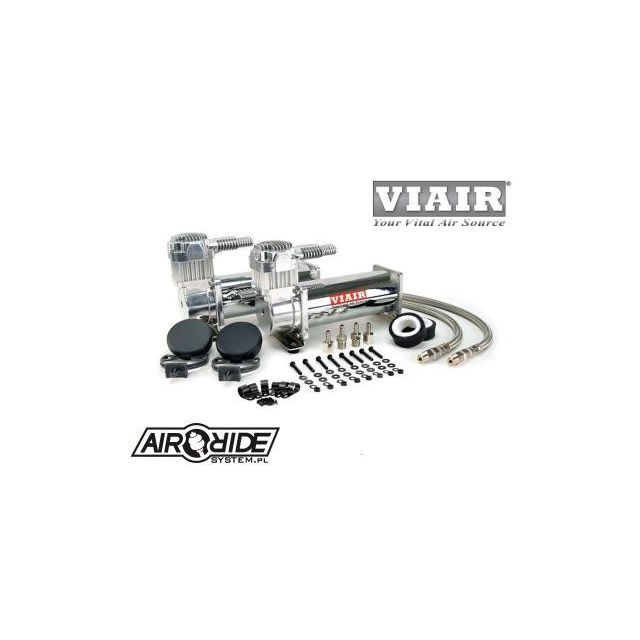 Комплект от 2 компресора VIAIR 444C Chrome – DUAL