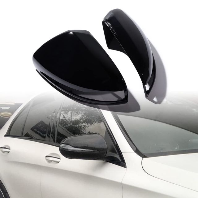 Черни капаци за огледала за Mercedes C-class W205/ E-class W213/ S-class W222