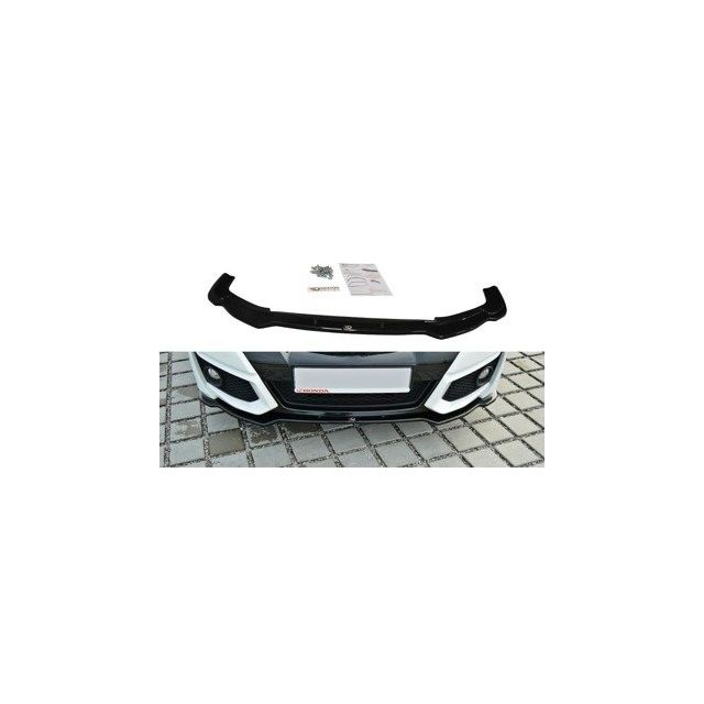 Добавка за предна броня/лип спойлер  Honda Civic Mk9 Facelift - Maxton Design
